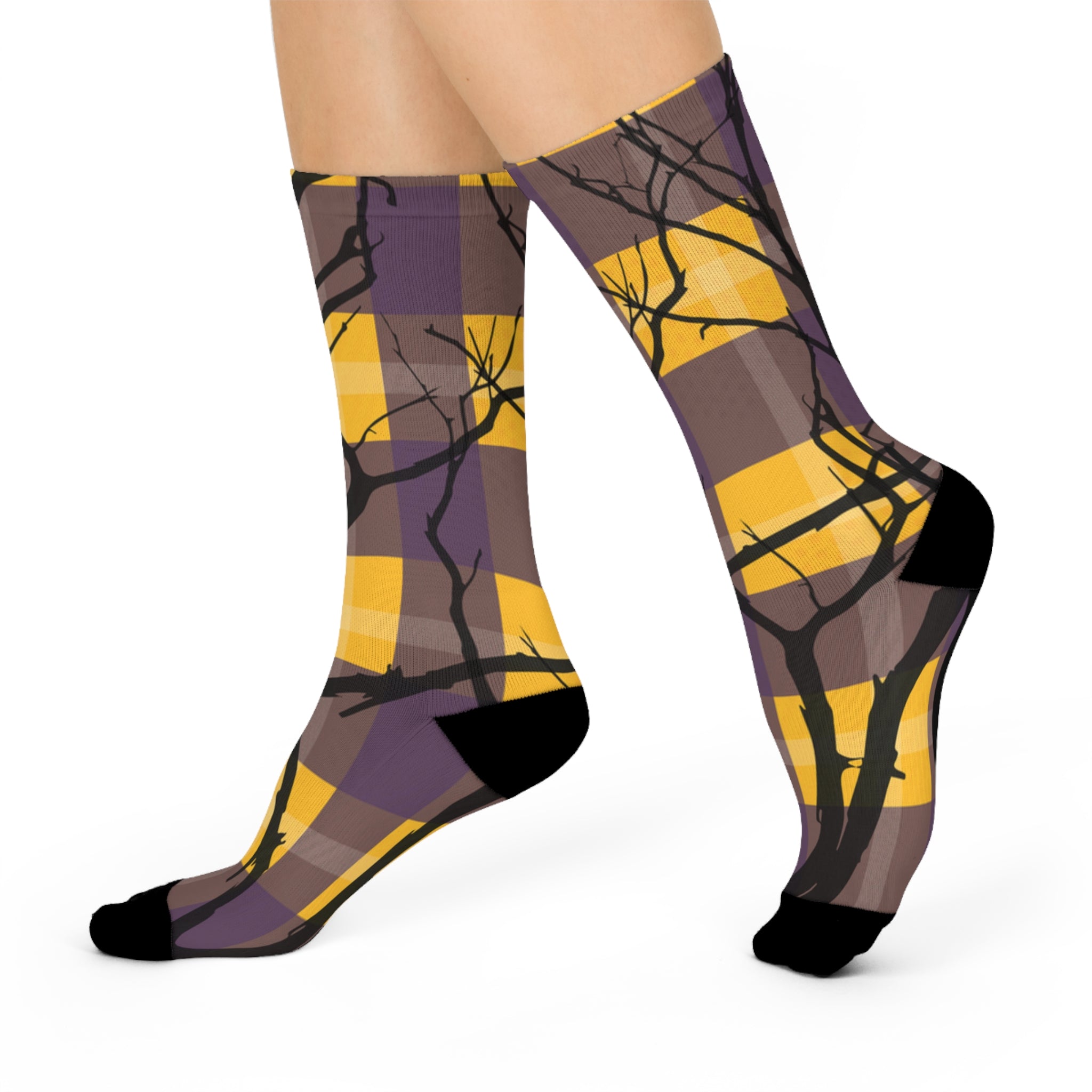 Purple Predator Cushioned Crew Socks