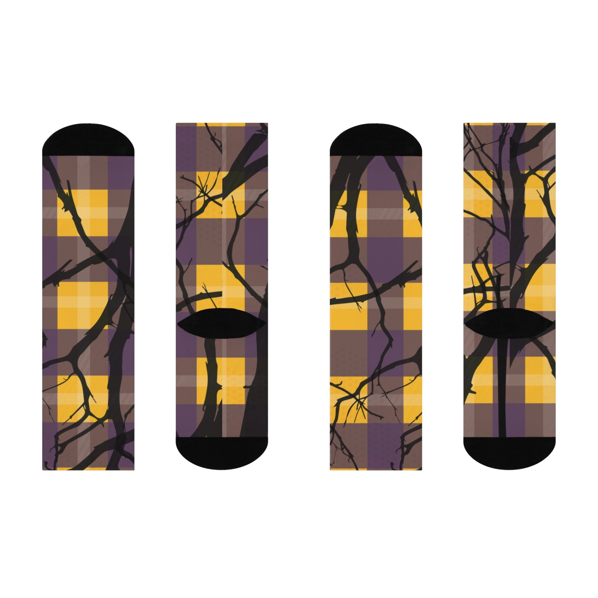 Purple Predator Cushioned Crew Socks